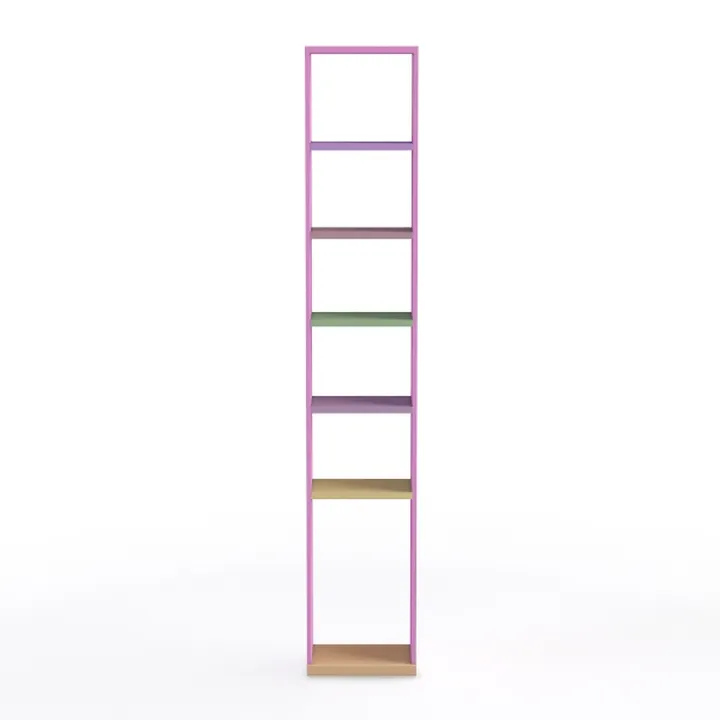 Yoobure Corner Shelf, 4-Tier Corner Bookshelf with