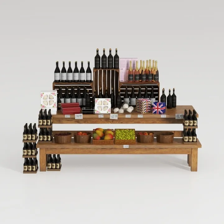 wine stand-Supermarket