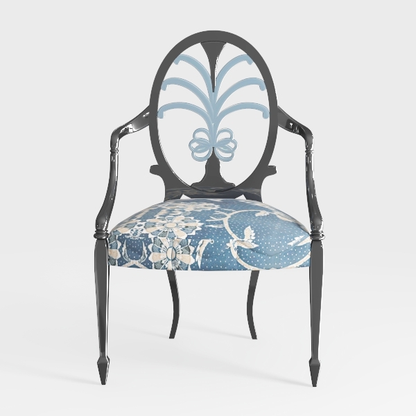 Lunarable Botanical Office Chair Slipcover