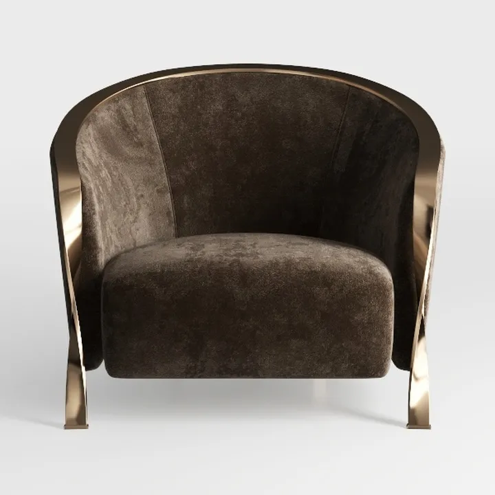 loibinfen Faux Leather Living Room Chair with thic