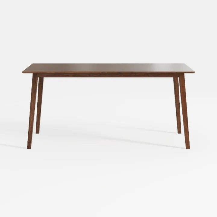 Minimalist Walnut Solid Wood Dining Table 3D Model