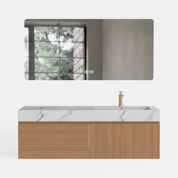 Wall Mounted Bathroom Sink Vanity, Modern 72"