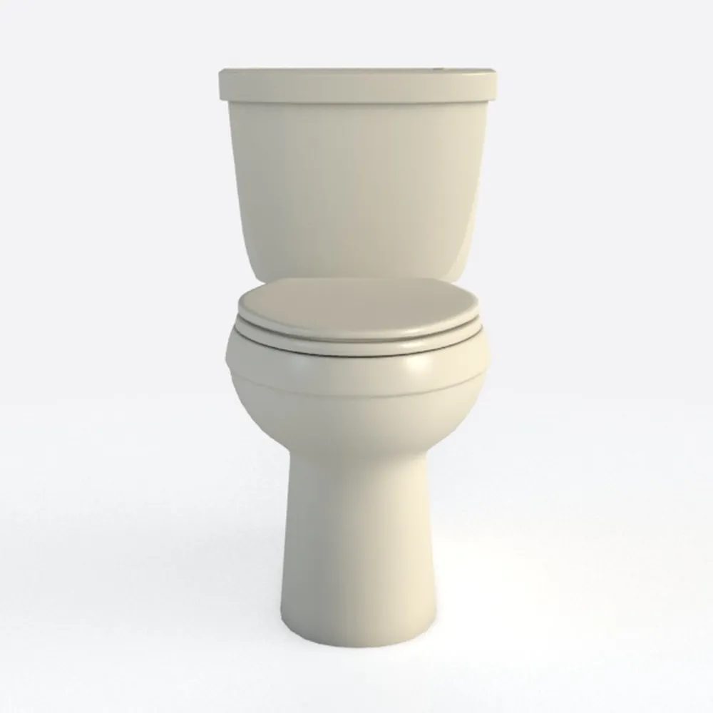 SUPERFLO Tall Toilet 21 Inch Bone White, Extra