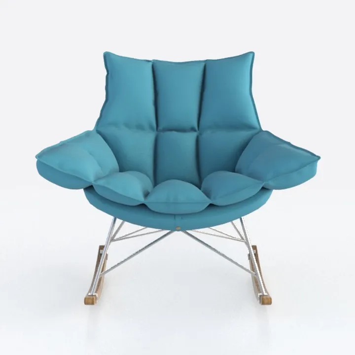 Oversized Rocking Camping Chair with Headrest & 