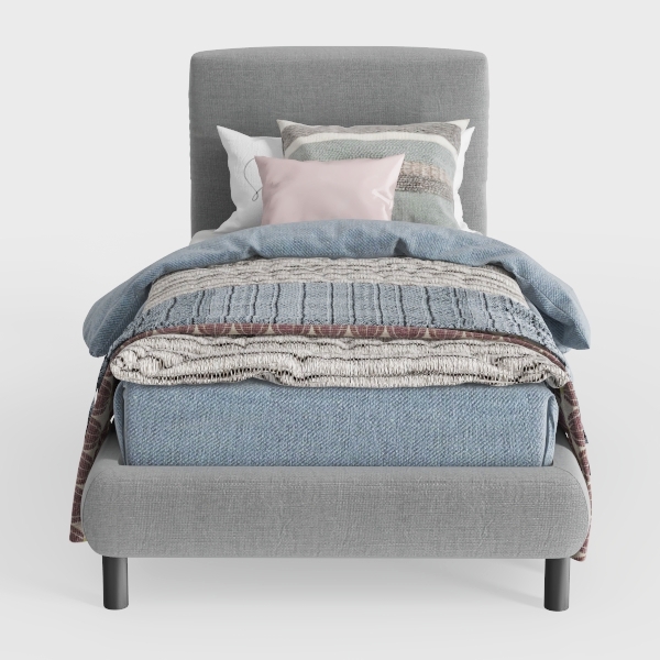 Furinno Laval Button Tufted Upholstered Platform B