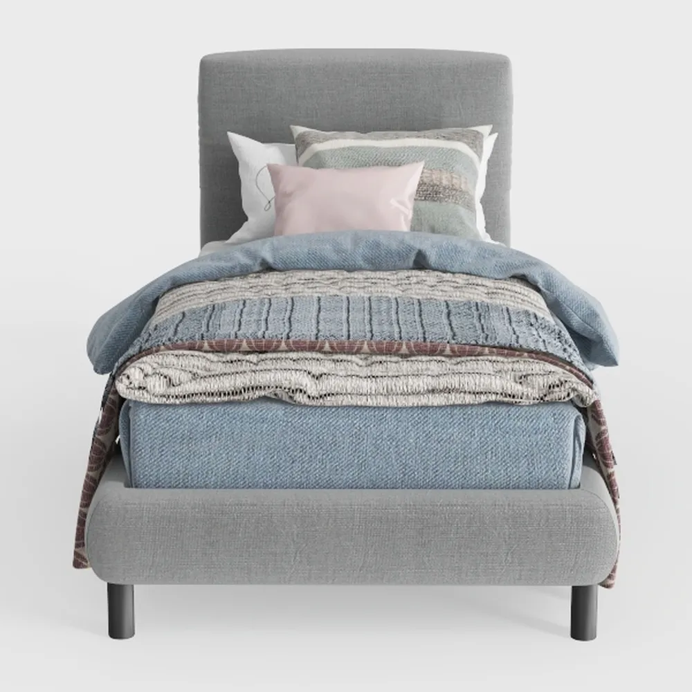 Furinno Laval Button Tufted Upholstered Platform B