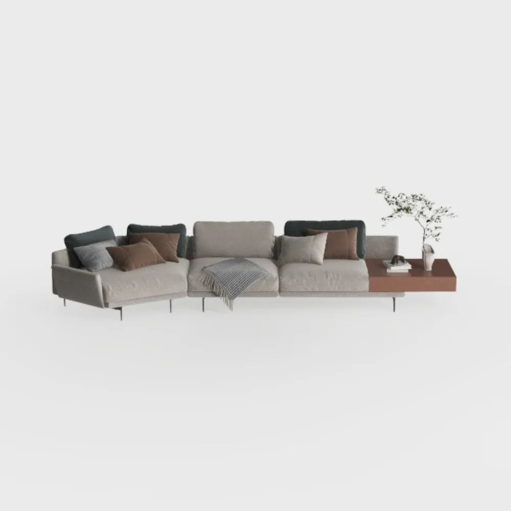 Modway Zoya Sofas, Heathered Weave Light Gray