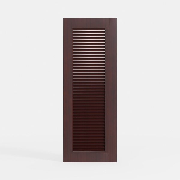 Ordinary window-TATA solid wood composite shutter-001 Sapele