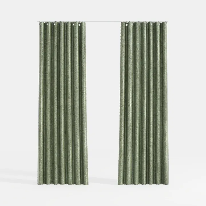 SHINELAND Rustic Boho Olive Green Blackout 