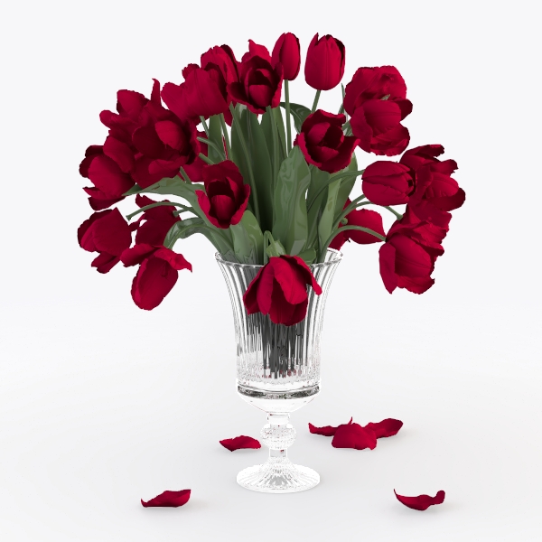 vase-Crimson Elegance