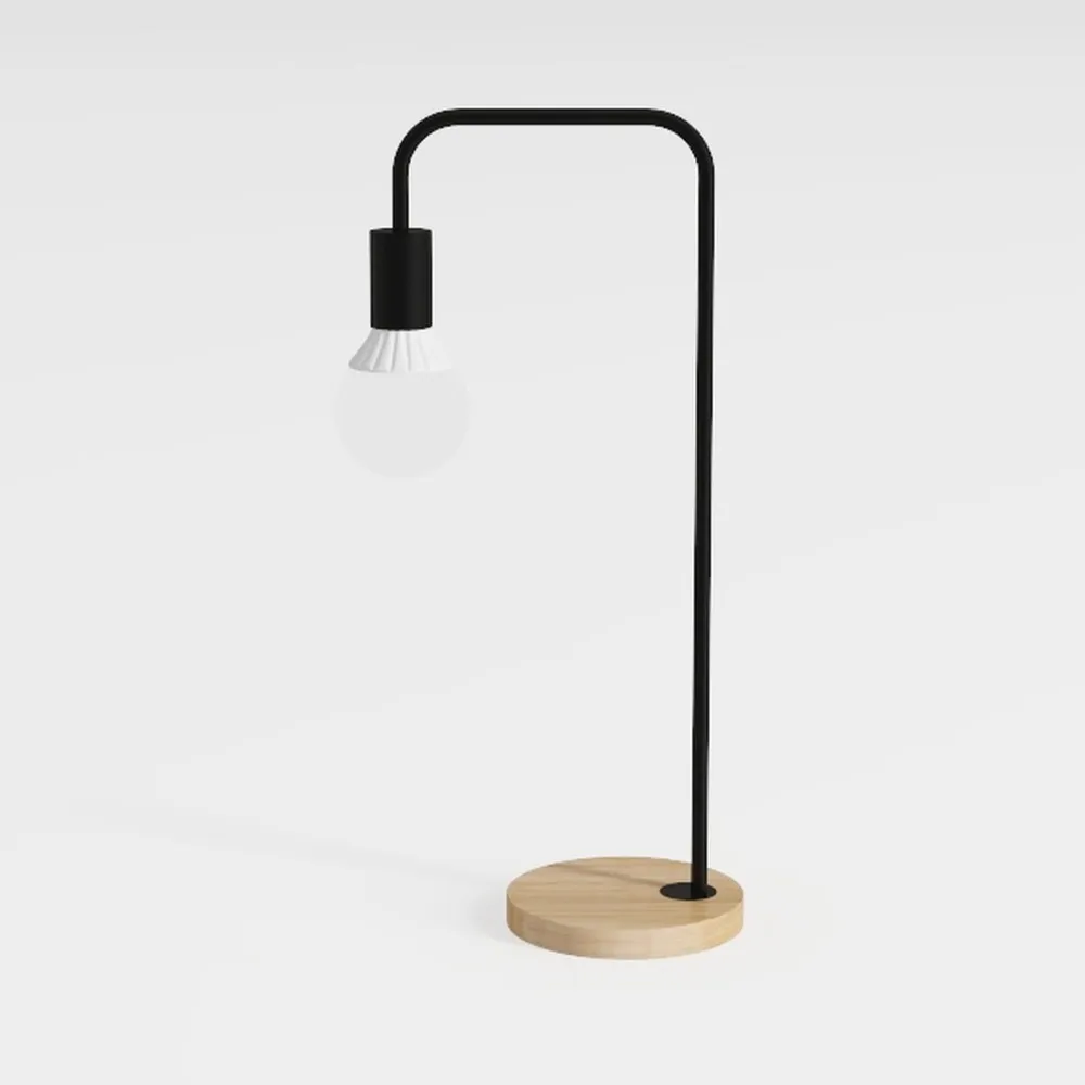 Industrial Touch Table Lamps for Bedrooms Set of 2