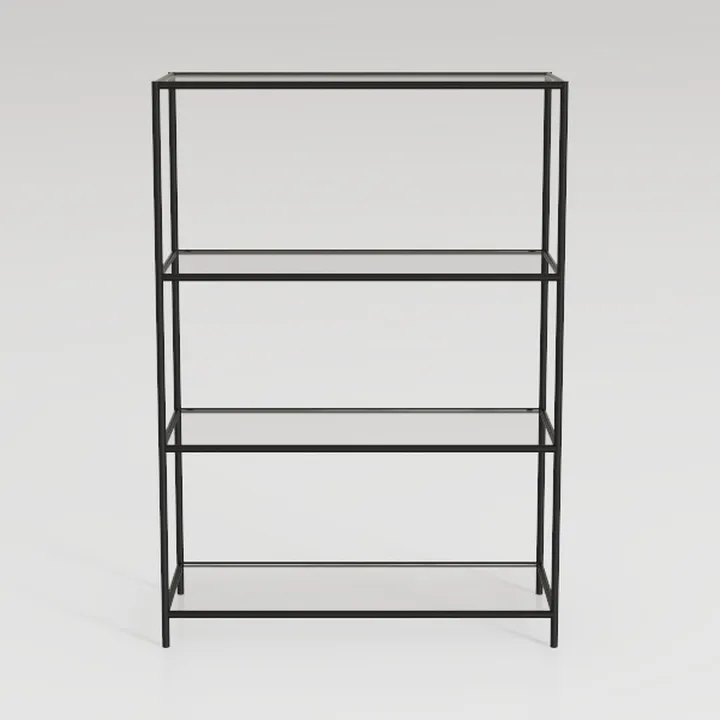 24" x 60" NSF Black Epoxy 4-Shelf Kit with 86"