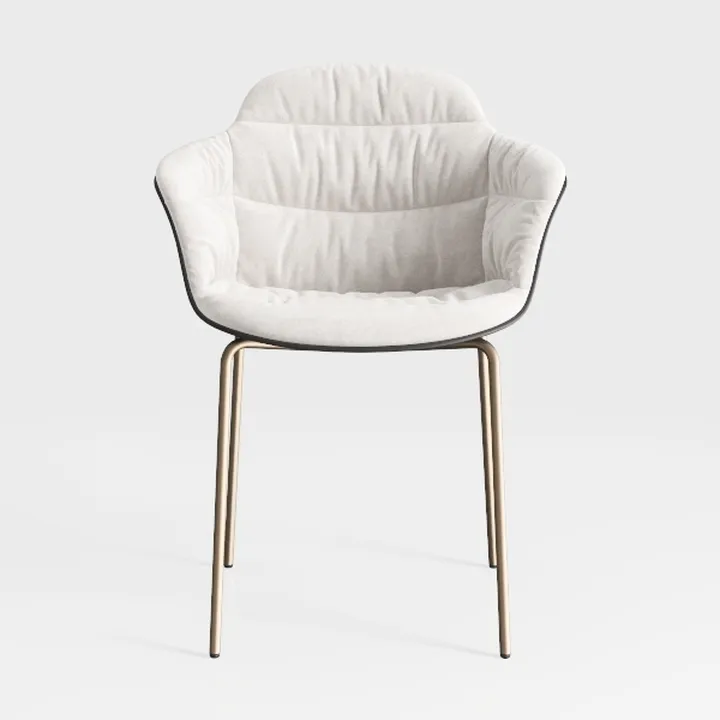 Yaheetech Relaxing White Chair-Warm Beige
