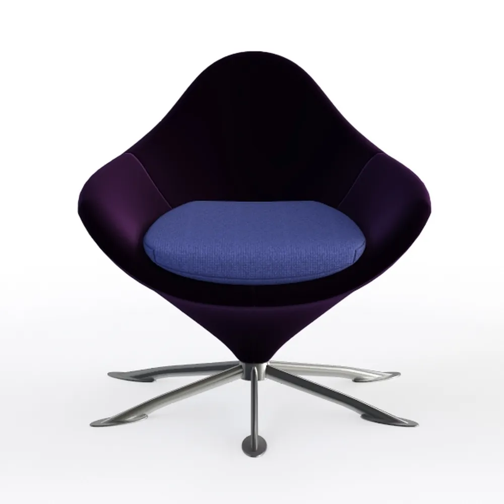 Ergonomic Swivel Desk Chair Velvet Upholstered Com