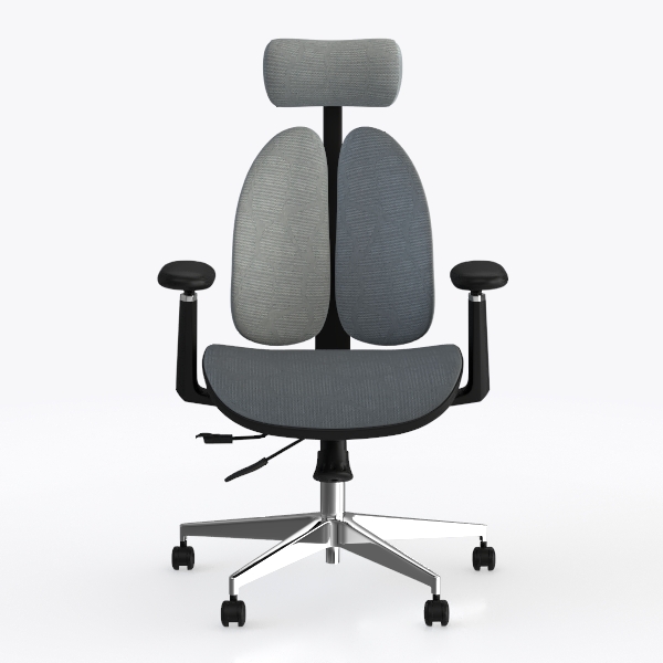 High Back Office Chair with Leather Upholstery, Sw