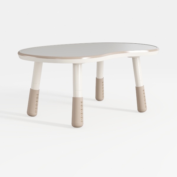 Kids Table and 2 Chairs Set, Height-Adjustable