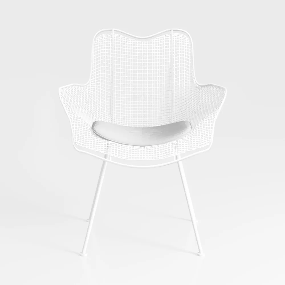 NOLLAM 4 pcs Bird's Nest Style Lounge Chair Mid Ce