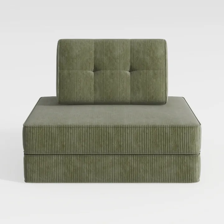 Modular Corduroy Sofa, DIY 2-Seater Sectional Couc