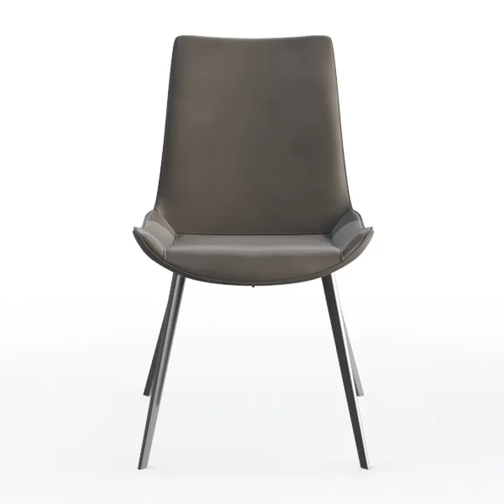 ZURI Modern Fiore Dining Chair in Dark Grey