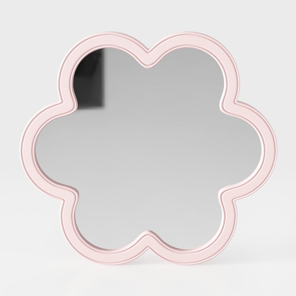 Cloud Shaped Irregular Dresser Mirror Creative Makeup Mirror Student Dormitory Desktop Table Wall Mounted Mirror Home Decoration