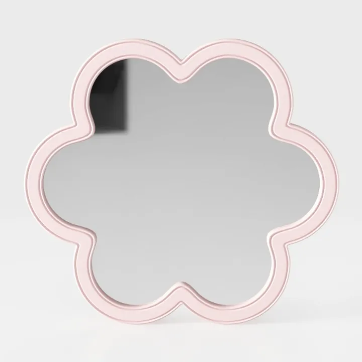Cloud Shaped Irregular Dresser Mirror Creative Makeup Mirror Student Dormitory Desktop Table Wall Mounted Mirror Home Decoration