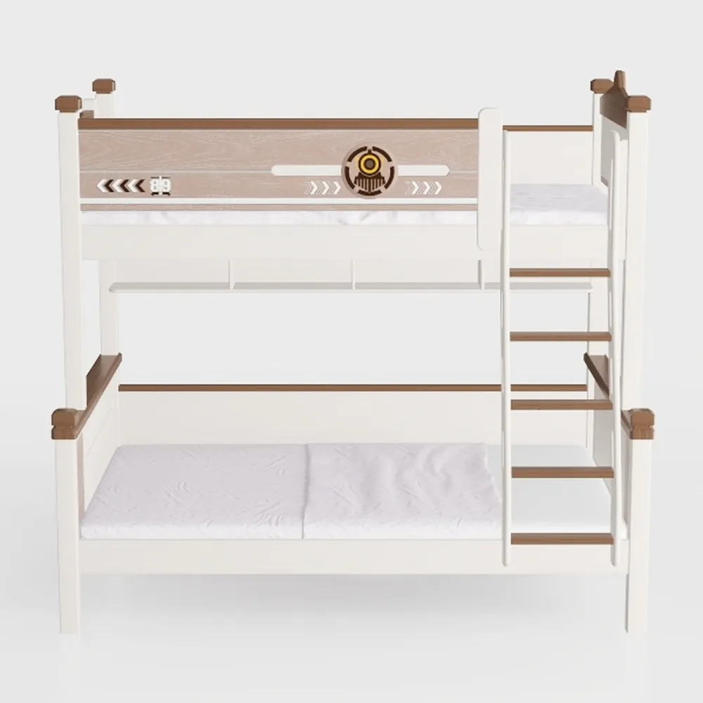 SUNLEI Metal Loft Bed with 2 Secured Ladders