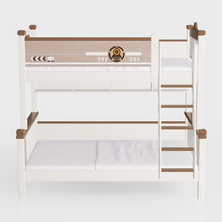 SUNLEI Metal Loft Bed with 2 Secured Ladders