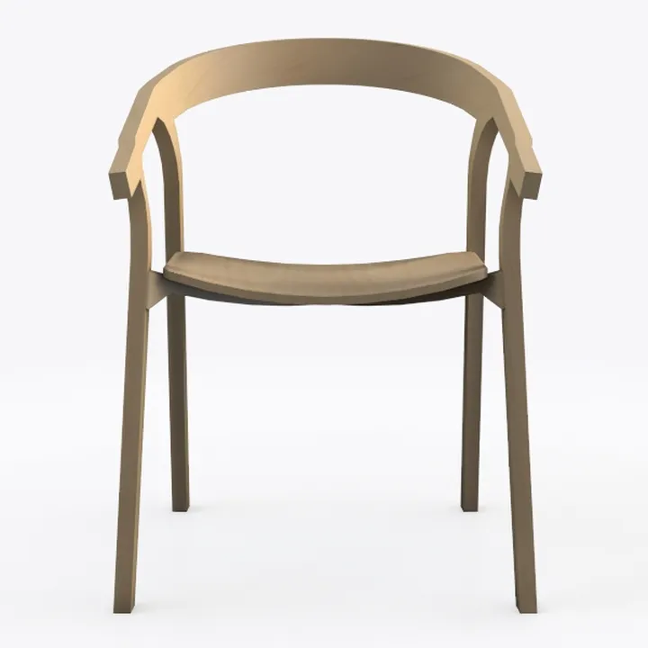 Ergonomic Solid Wood Chair Home Living Room Chair 