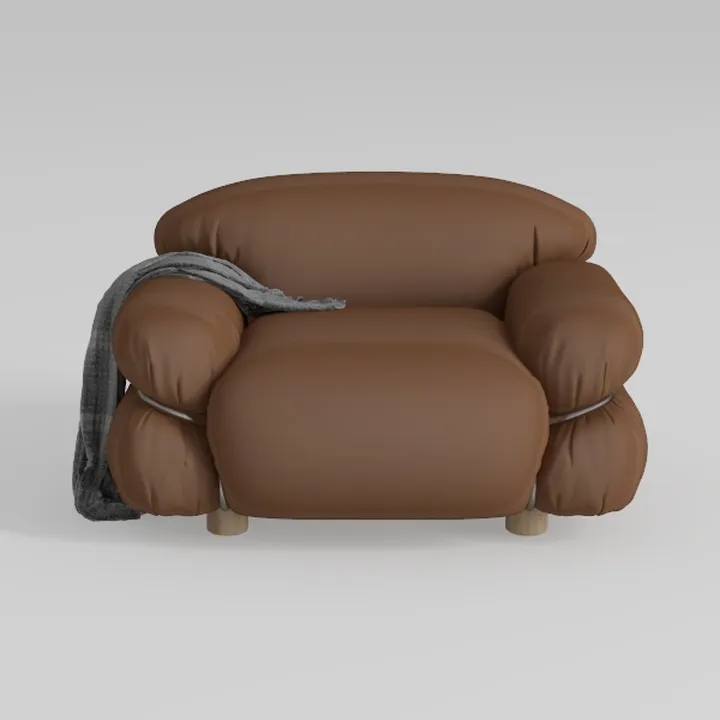 Modern Modular Chenille Sofa 1 Pieces Living Room 