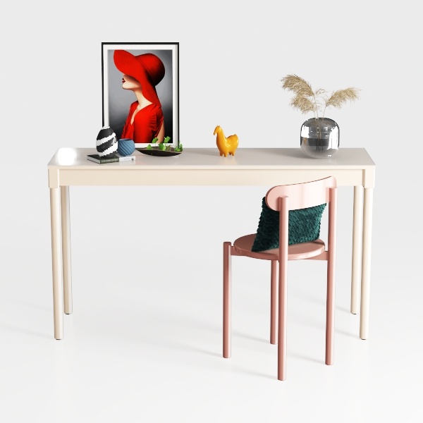 Scrivania da Ufficio Portatile Moderna con cassetto - Semplice Tavolo da Scrittura in Legno per casa e Studio, Tavolo per Laptop - 80x50x75 cm (31x20x30 Pollici) - Ideale per Piccoli spazi