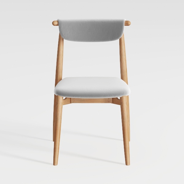 Solid Wood Dining Chairs Set of 2,Mid Century