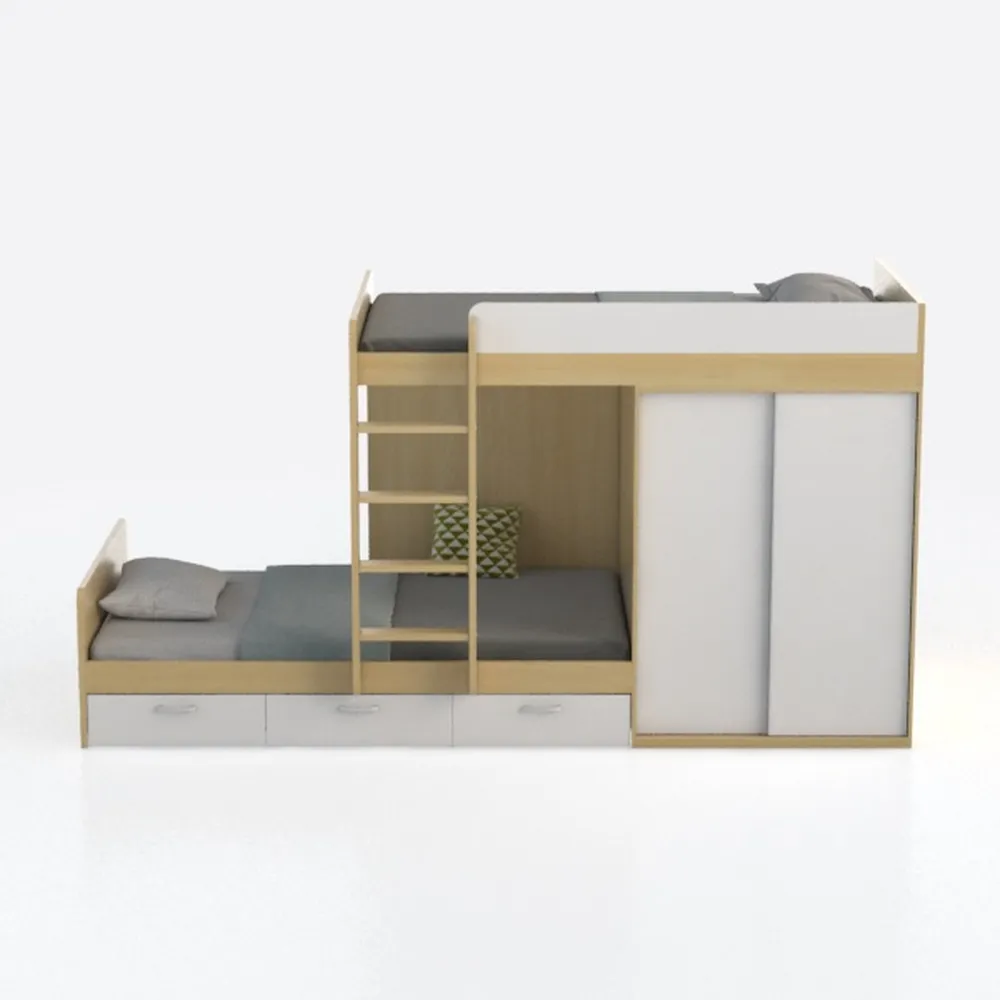 HomeStock Rustic Refinement Modern Bunk Beds, Twin