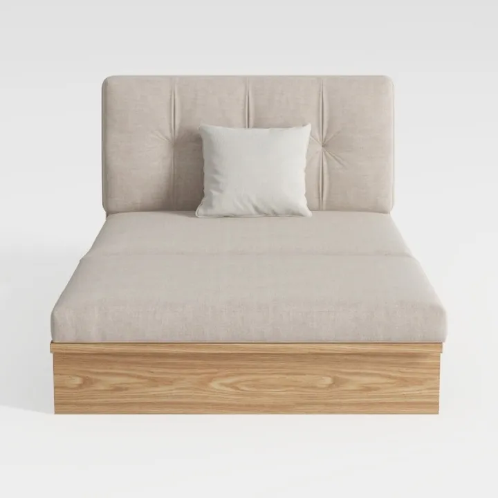 HOMCOM Convertible Floor Sofa Chair, Folding Couch