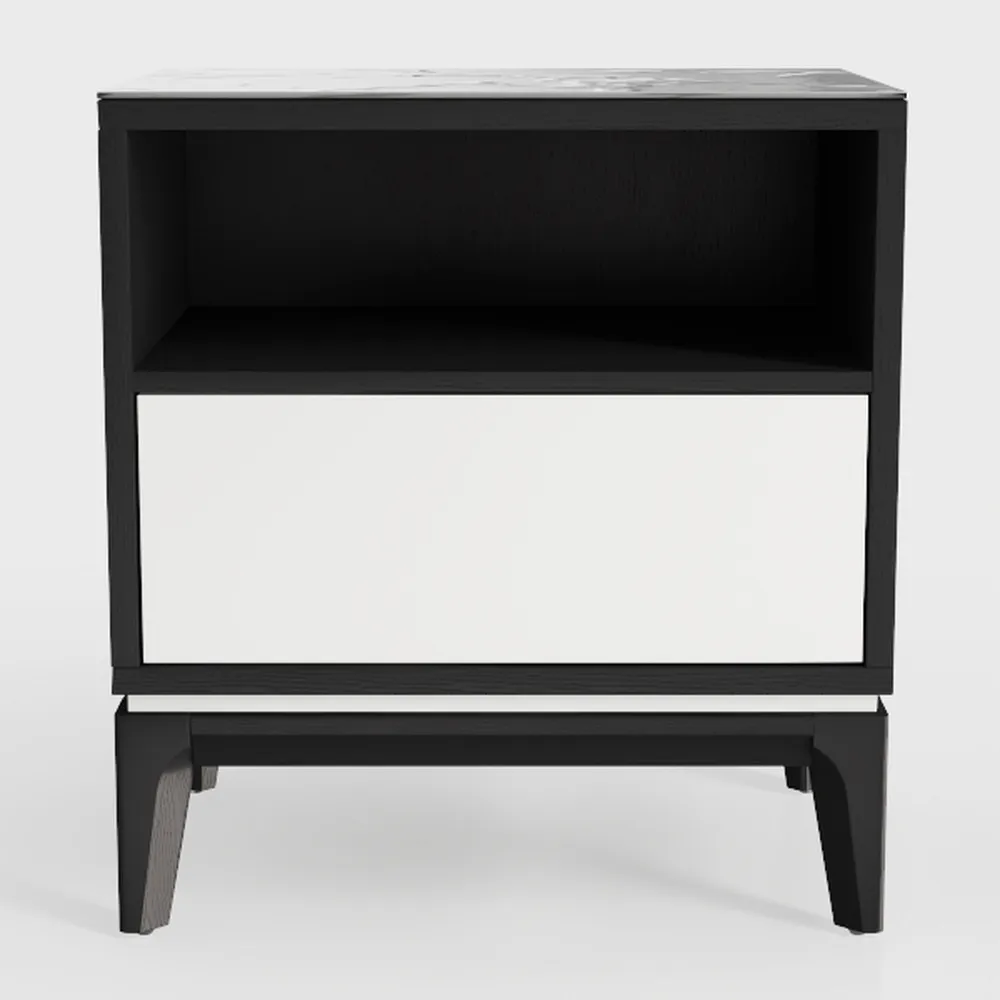 SICOTAS Rattan Night Stands Set of 2, Farmhouse