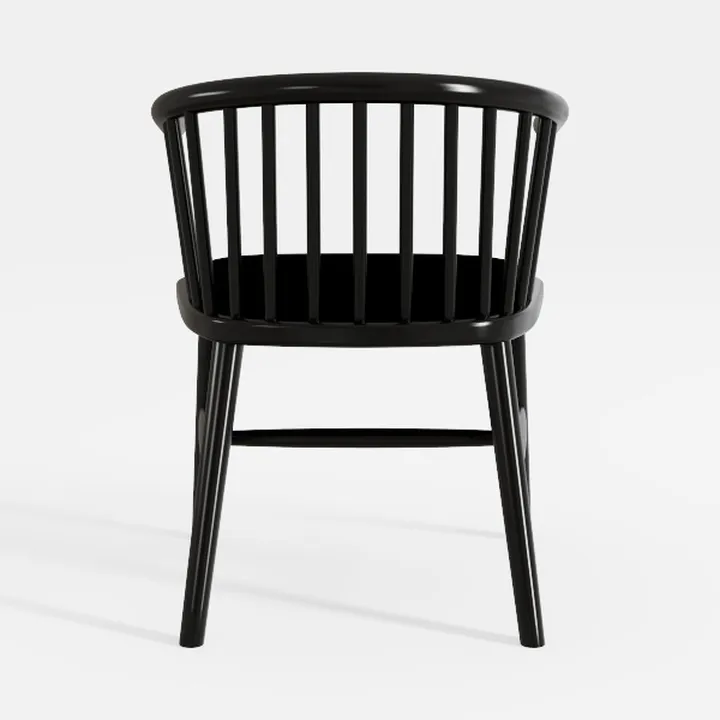 Giantex Windsor Dining Chairs Set of 2, Black