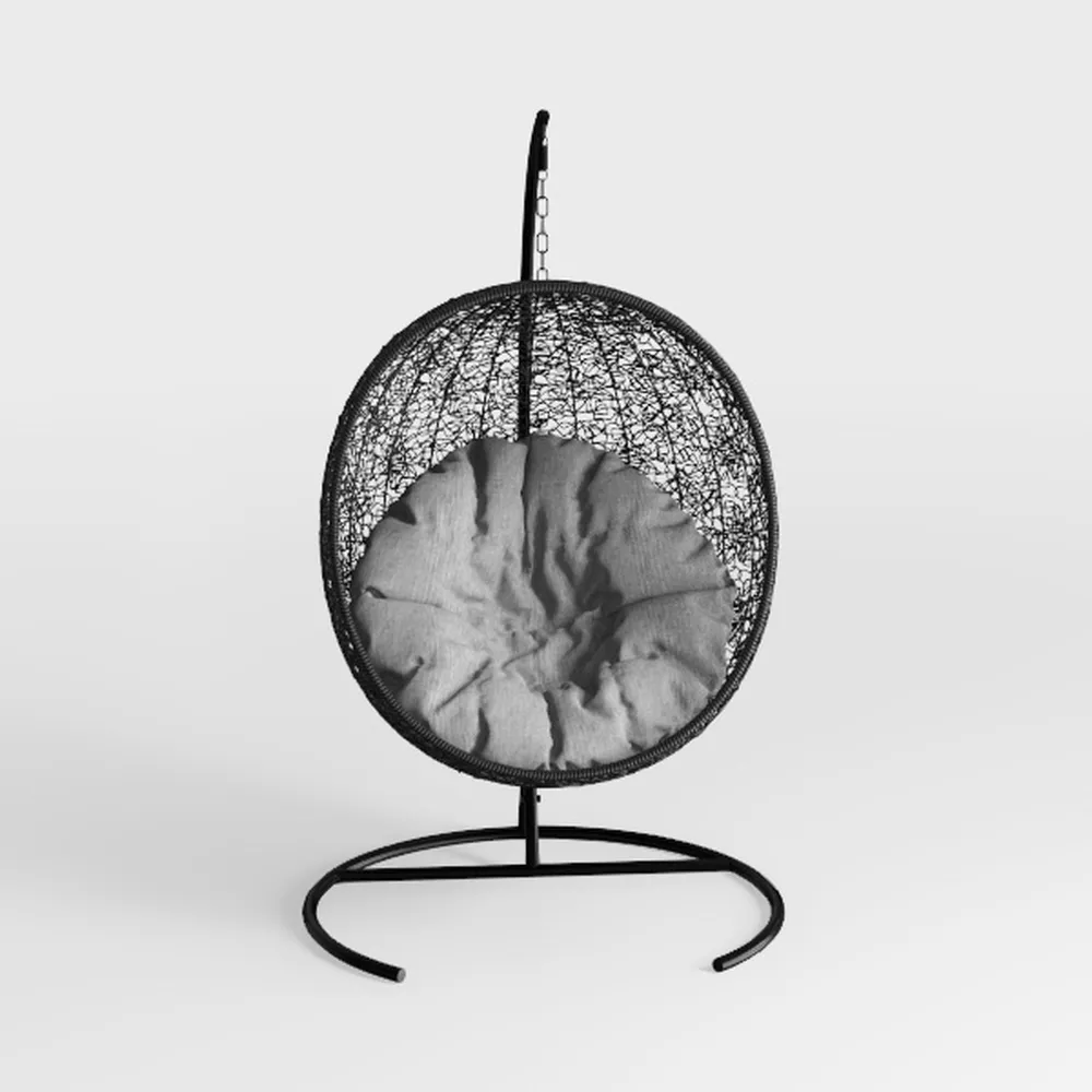 Murago 40" Indoor Outdoor Wicker Papasan Chair, Ro