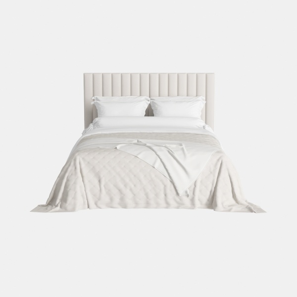 Paris Chic Cal. King Tufted Sleigh Bed - Doeskin/E