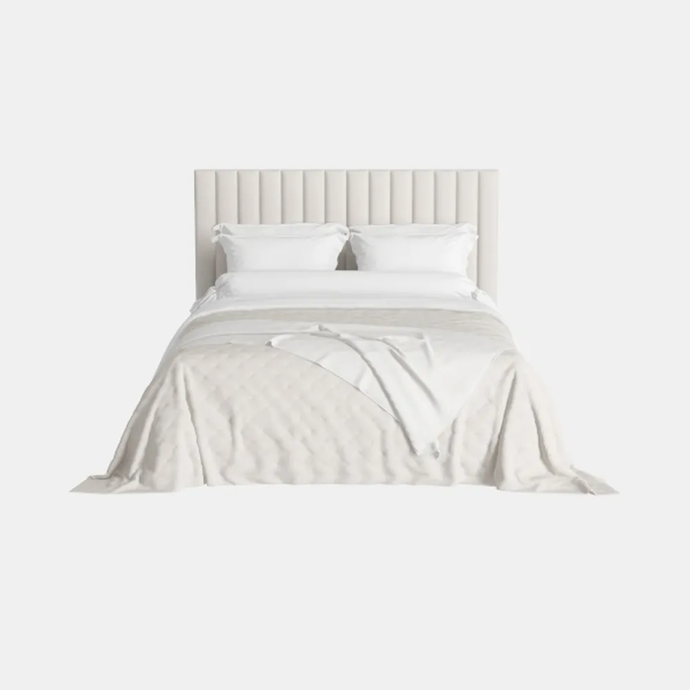 Paris Chic Cal. King Tufted Sleigh Bed - Doeskin/E