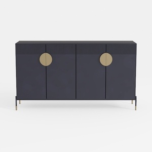 60" Sideboard Buffet Cabinet with Storage, Curved