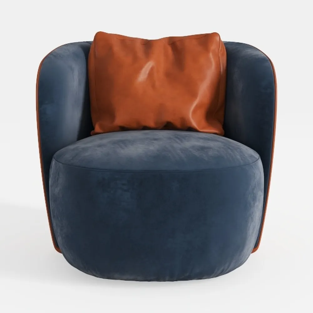 Faux Leather Swivel Armchair Set of 2 No Assembly