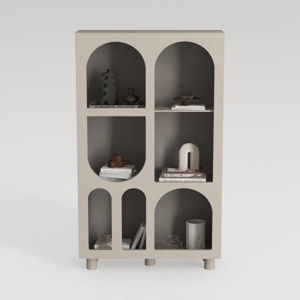 bookcase-Sleek Curves Home