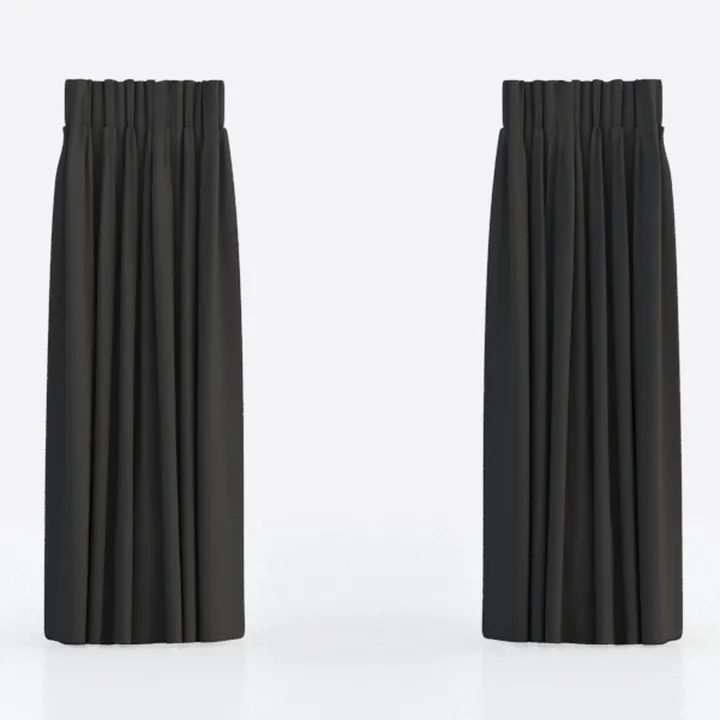 DUALIFE Black Blackout Curtains 102 Inches Long 2