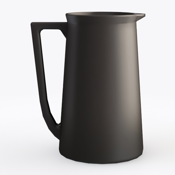 STONEWARE LARGE PITCHER Graphite