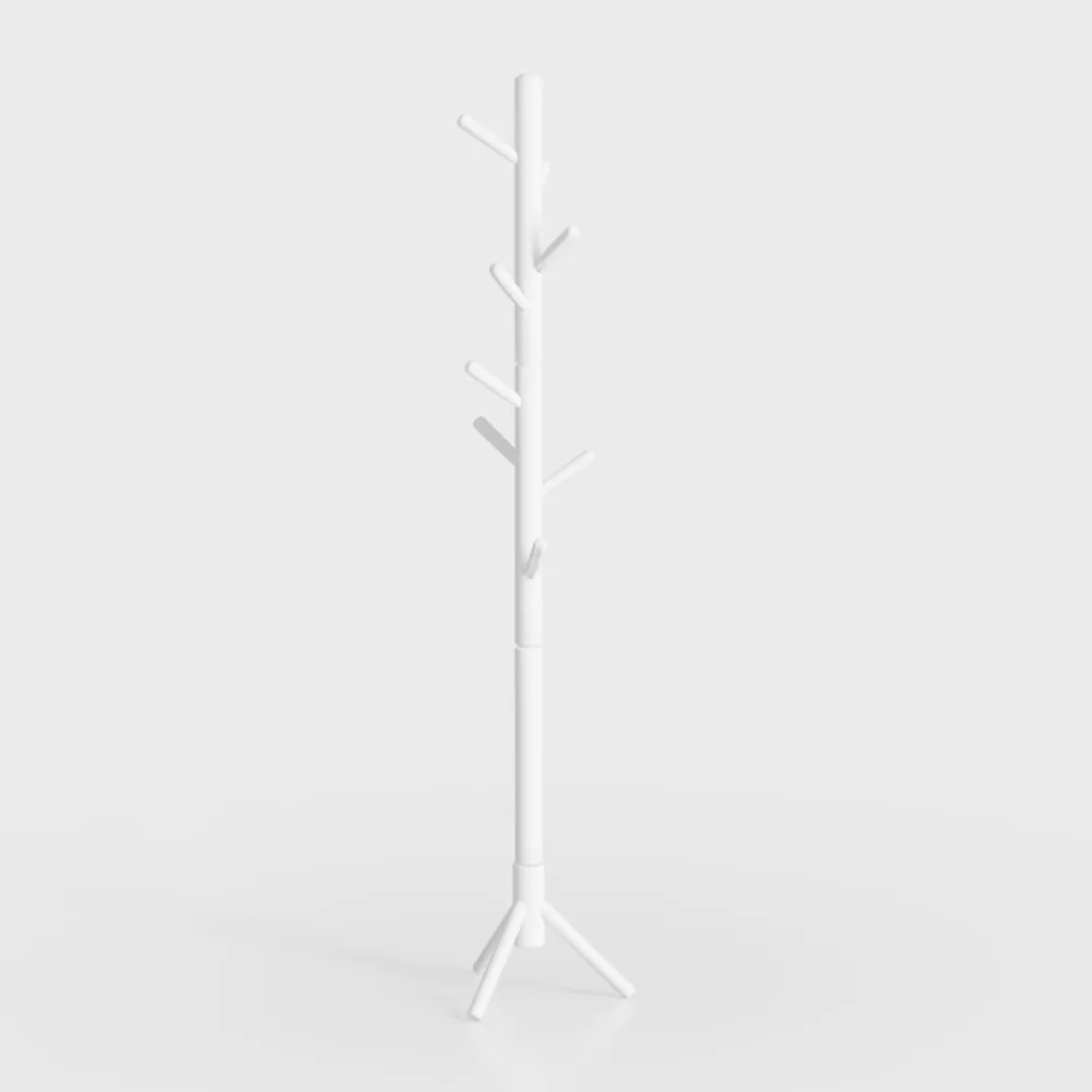 Solid Wood Coat Stand - Tree Stands with 3 Section