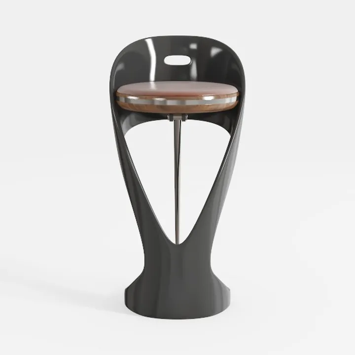 Sedia pieghevole portatile per adulti, sgabello pieghevole per cucina, casa, campeggio, interni ed esterni, sedile pieghevole (nero, 1 pezzo)