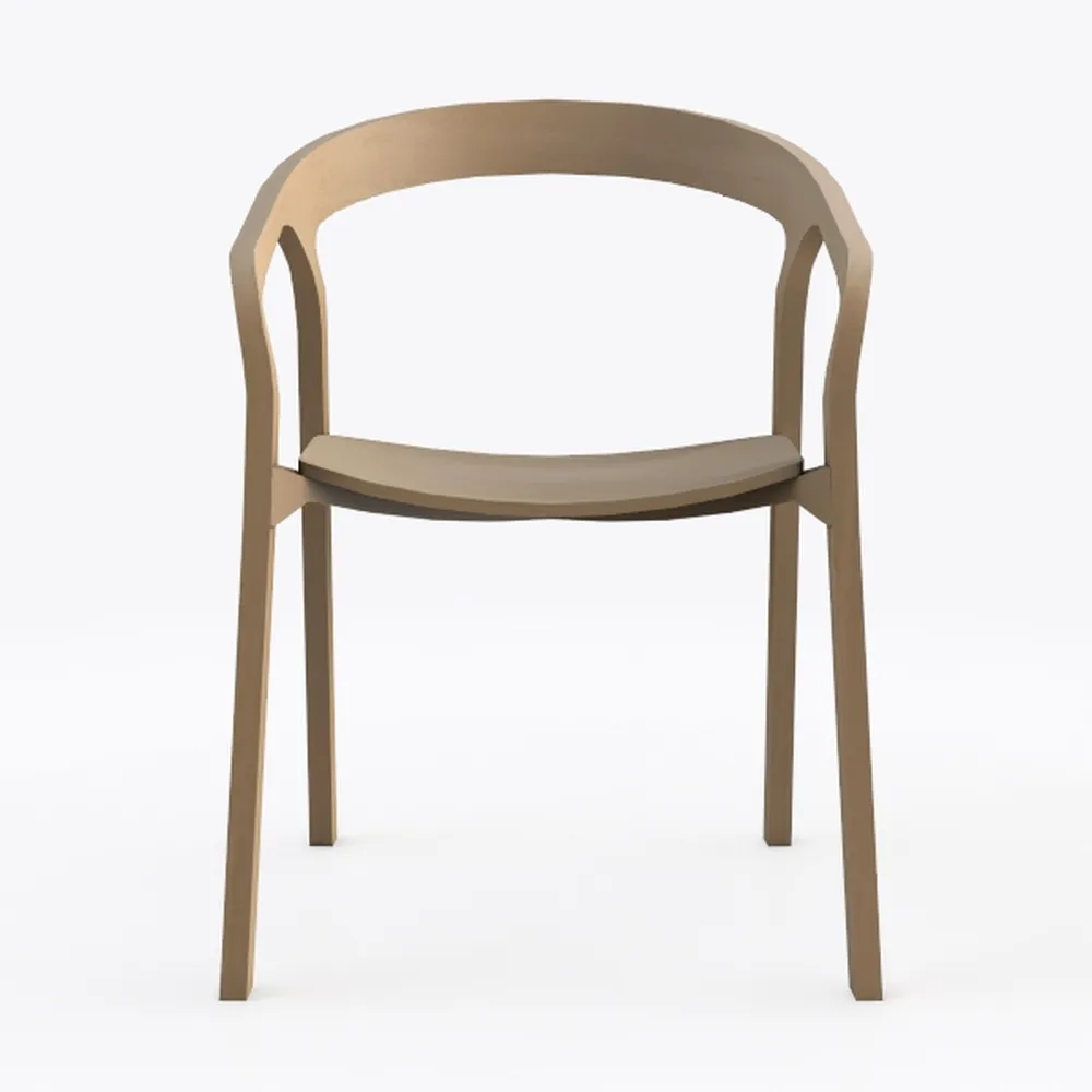 Ergonomic Solid Wood Chair Home Living Room Chair 