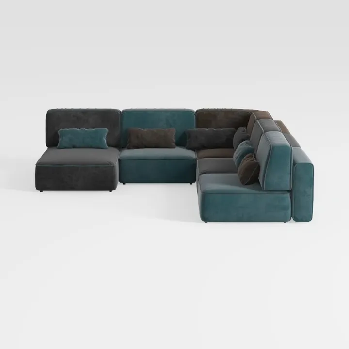 YI DANICA L-Shaped Sectional Couch – Modular with