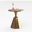 Deco 79 Metal Side End Accent Table End Table with Right 45 Degree View