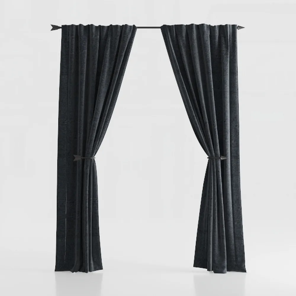 YoungsTex 100% Black Out Curtains 72 Inches Long 