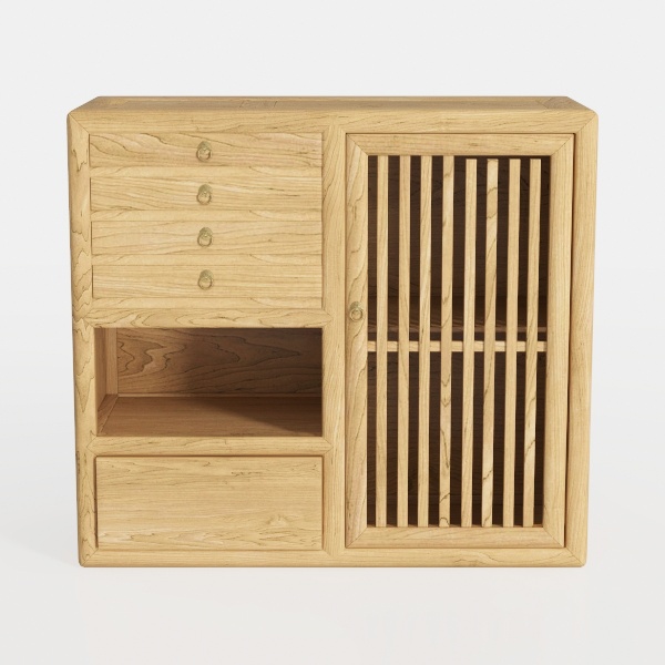 File Cabinets, 3 Rattan Drawer Lateral Filing